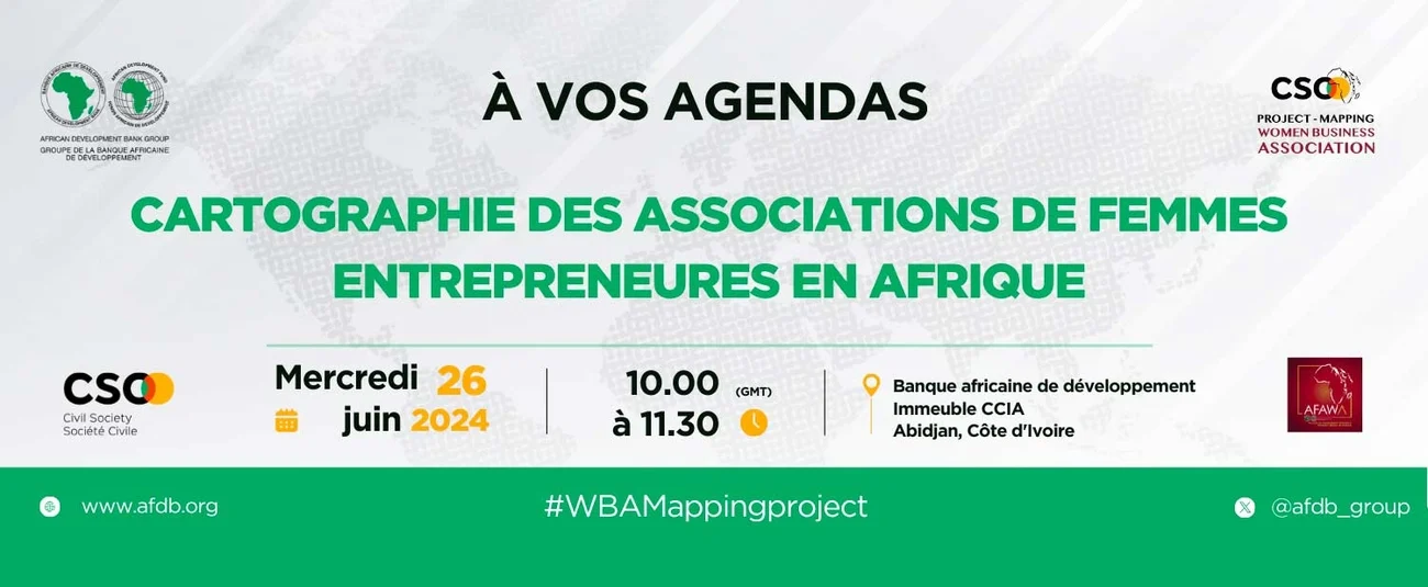 La BAD annonce le lancement d’un Projet de cartographie des associations de femmes entrepreneures en Afrique