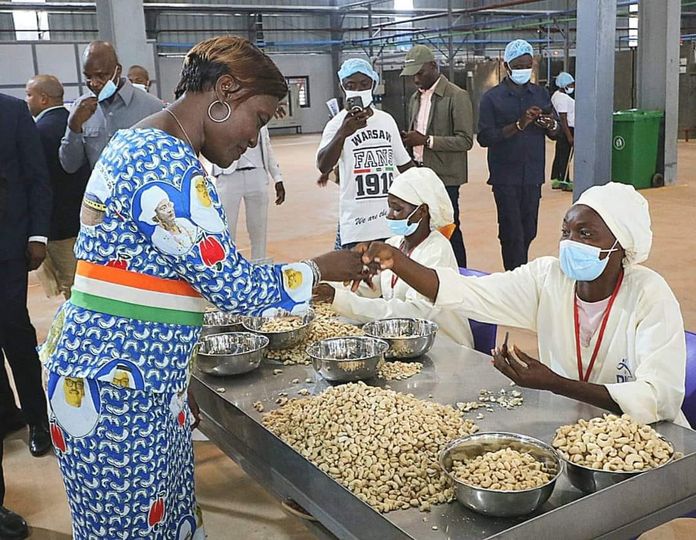 Inauguration en Côte d’Ivoire, de l’usine de transformation de noix de cajou de Boundiali