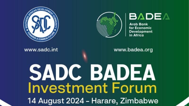 Zimbabwe : La SADC et la BADEA organisent un forum d’investissement le 14 août 2024 à Harare