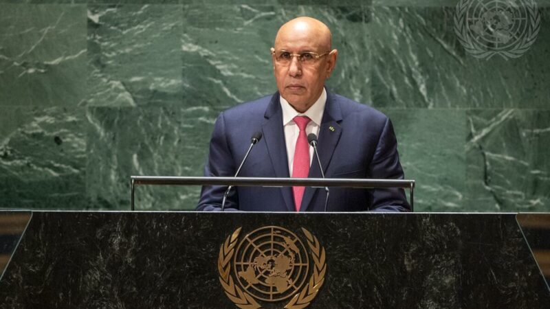 Le président mauritanien, Mohamed Ould Ghazouani défend la stabilité de son pays dans un Sahel trouble