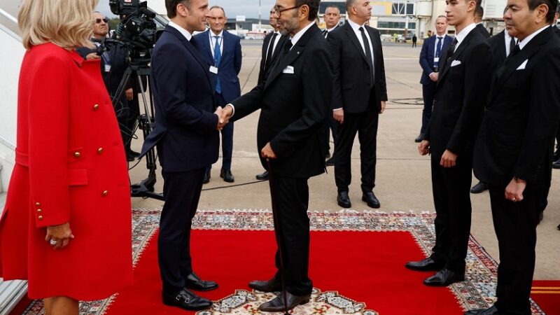 Le président Français, Emmanuel Macron entame une visite d’Etat de trois jours au Maroc, à l’invitation du Roi Mohammed VI