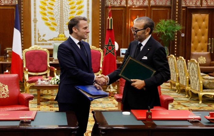 Entretiens entre le Roi Mohammed VI et le président Macron et signature d’une Déclaration sur le partenariat renouvelé entre le Maroc et la France