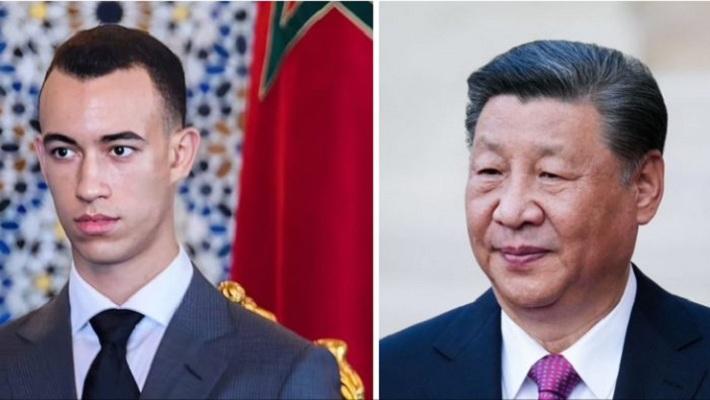 Maroc-Chine : Le prince héritier Moulay El Hassan accueille le président chinois Xi Jinping à son arrivée à Casablanca