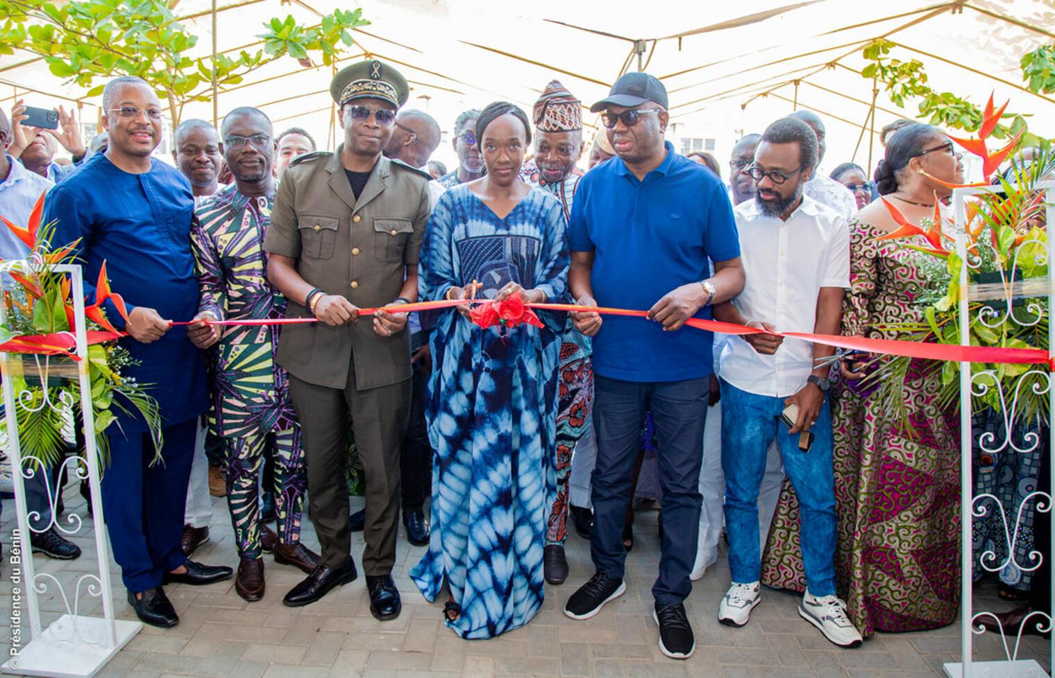 Inauguration à Cotonou du nouveau marché moderne Ganhi