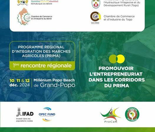 Les CCI du Bénin et du Togo organisent du 10 au 12 décembre une rencontre dédiée à la promotion du commerce agricole régional