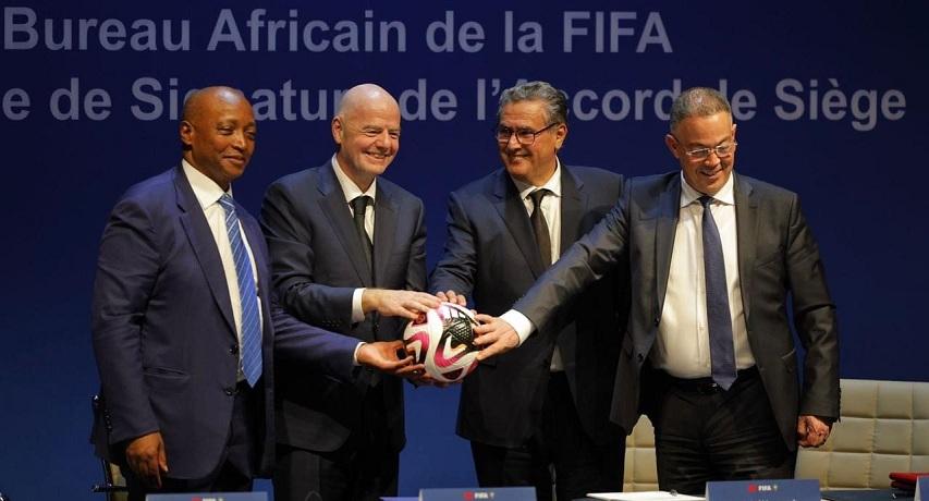 Signature à Marrakech d’un accord portant sur l’établissement par la FIFA de son Bureau Afrique au Maroc