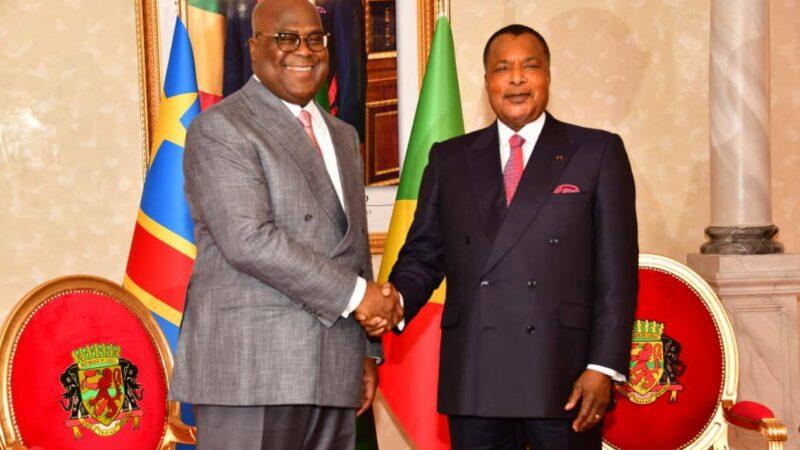 Relations de voisinage et guerre dans l’Est de la RDC au menu des échanges le week-end dernier, entre les présidents N’Guesso et Tshisekedi