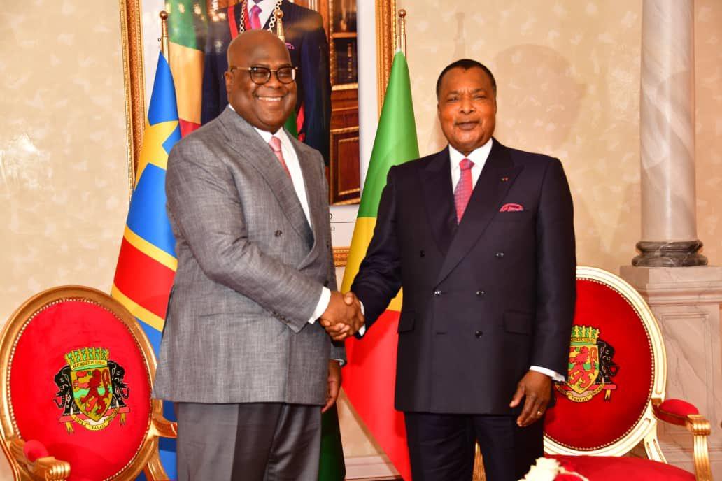 Relations de voisinage et guerre dans l’Est de la RDC au menu des échanges le week-end dernier, entre les présidents N’Guesso et Tshisekedi