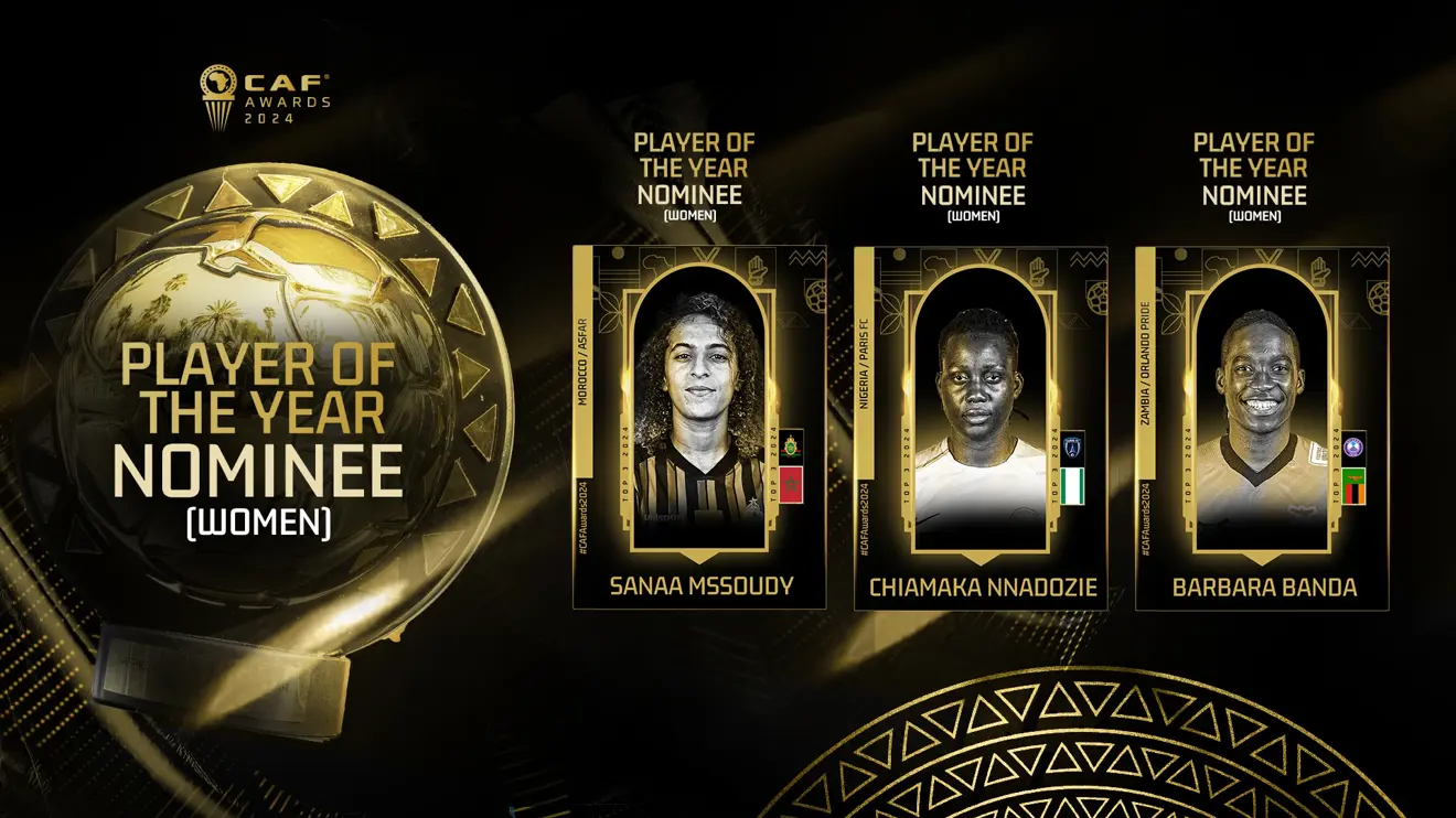 CAF Awards 2024 – Marrakech : La Marocaine Sanaa Mssoudy parmi les trois finalistes chez les Dames