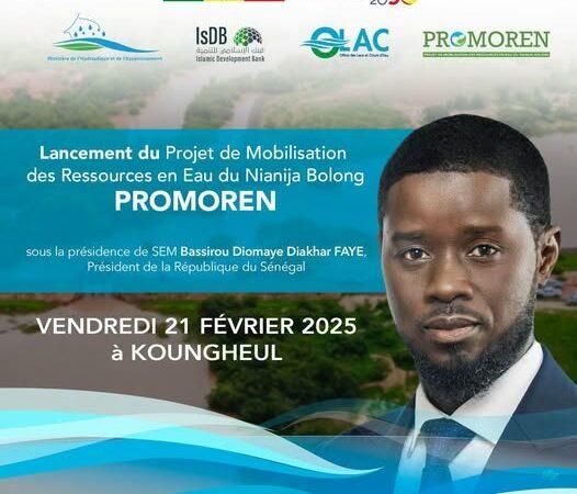 Lancement ce vendredi au Sénégal, du Projet de Mobilisation des Ressources en Eau du Nianija Bolong