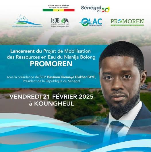 Lancement ce vendredi au Sénégal, du Projet de Mobilisation des Ressources en Eau du Nianija Bolong